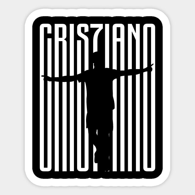 Cristiano Ronaldo T-shirt Sticker by aalfndi